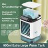 Portable Desktop Air Conditioner  Fan Dual Spray Ultrasonic Atomization 3-Speed Mute Air Cooler Night Light Electric Fan Home