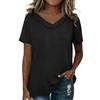 Boho Tops for Women V Neck Short Sleeve Tops Women Casual Ladies Tops Womens Clothing Blouses for Women UK