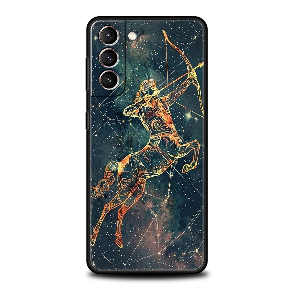 Moon Galaxy Universe Phone Case For Samsung Galaxy S26 Ultra S25 Plus S24 FE S23 S22 5G S21 S20 Cover Black Soft