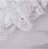 European Style Milky White Flower Girl Basket for Weddings