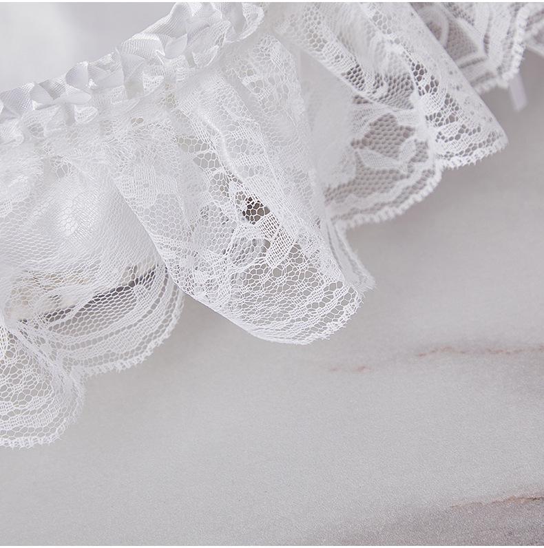 European Style Milky White Flower Girl Basket for Weddings