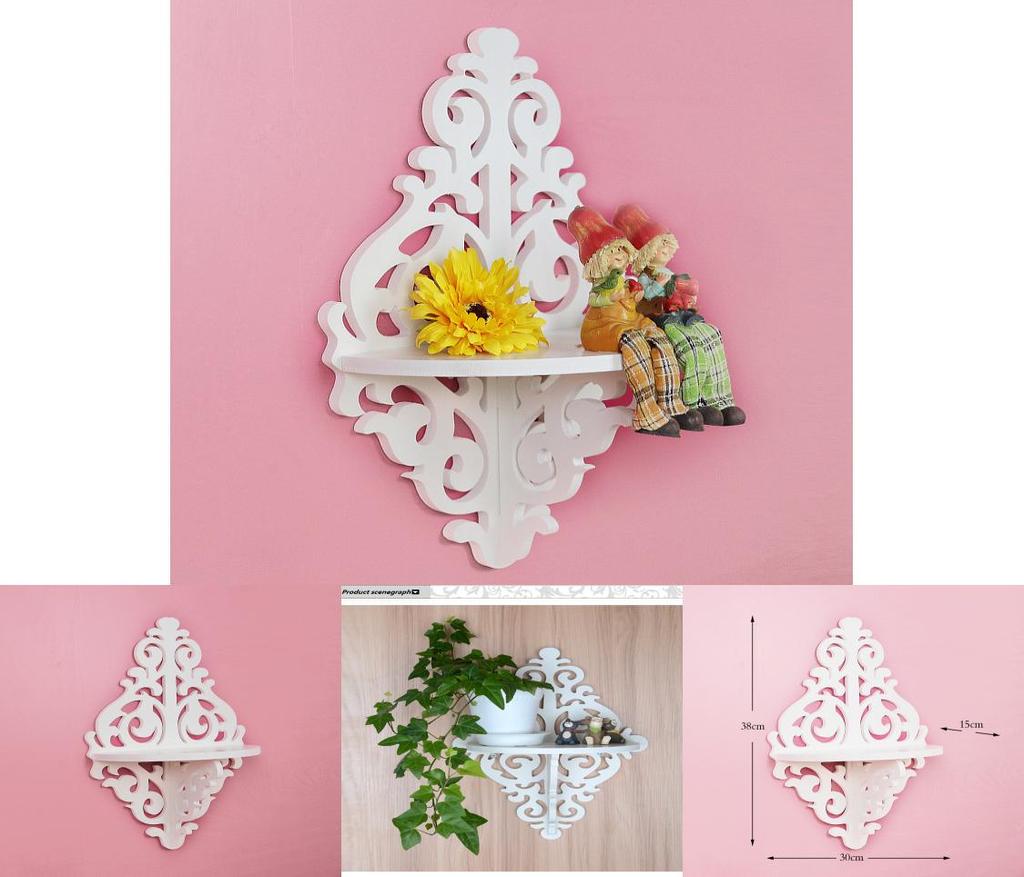 Kreatives Wandregal für Pflanzen aus PVC-Material zur Innendekoration