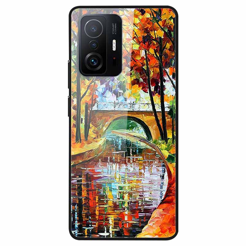 Luxury Case for Xiaomi Mi 11T Pro Cover Tempered Glass Cover for Xiaomi 11T 11 T Pro Phone Case for Xiaomi 11TPro Fundas 2021