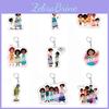 Chaveiro de Presente Encanto Lembrancinhas Chaveiros de Acrílico Sacolas Decorativas Colecionáveis de Personagens