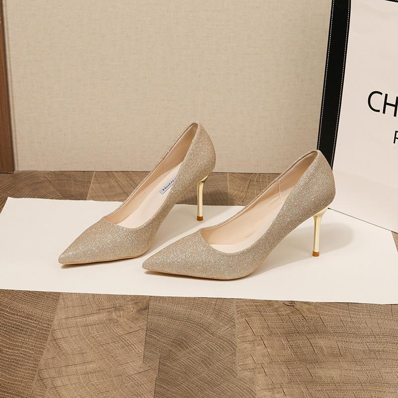 Women's Heeled Shoes 2024 Summer Sexy Pionted Toe Stilettos Women's High Heels Dress Office Ladies Slingbacks Shoes Female Pumps