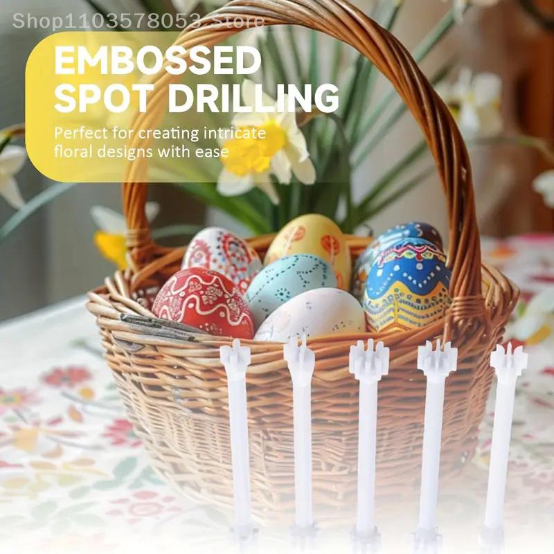 4/5Pcs Flower Floral Dotting Tools Set Stippling Stamp Tool Dot Painting Pen Embossing Tool Art Stamp Pen DIY Graffiti Pattern