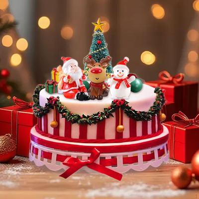22x Christmas Cake Topper Decorations DIY Cute Party Supplies Merry Cupcake Toppers