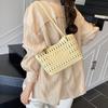 Large-capacity hollow bag women's summer versatile shoulder mother and child bag leisure work commuter tote bag