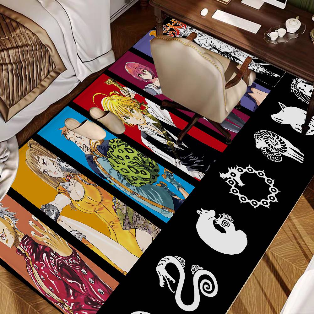 THE Seven Deadly Sins Anime Floor Mat Rectangle Anti-slip Home Soft Badmat Front Door Indoor Outdoor Mat Hotel Decor Mat