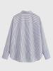Spring 2026 European & American Style Stand Collar Striped Poplin Shirt with Scarf