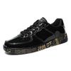 New Gold Sneakers Flat Leather Casual Shoes Glitter Sneakers Men Hip-hop Streetwear Skateboard Shoes Men 2026 Designer Footwear
