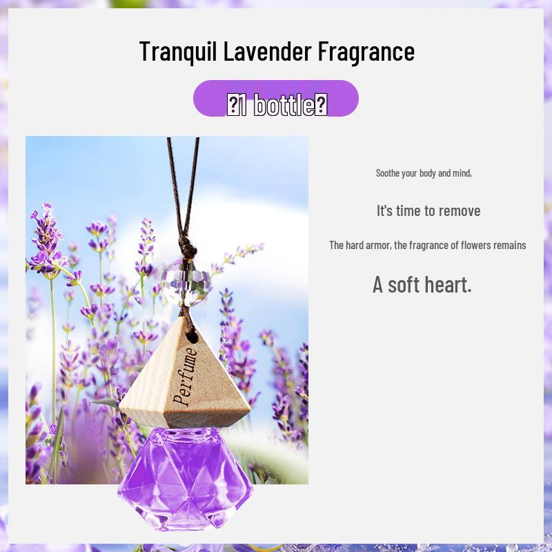 Triangle Car Freshener Pendant - Aromatherapy Hanging Ornament with Long-lasting Fragrance