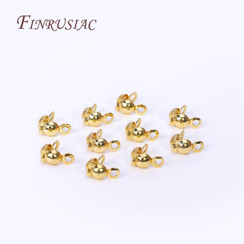 Supplies For Jewelry Wholesale 18K Gold Plated Lobster Clasp With Extension Chain,Ball Head Pin,Crimp Beads,Bead Tips,Jump Ring