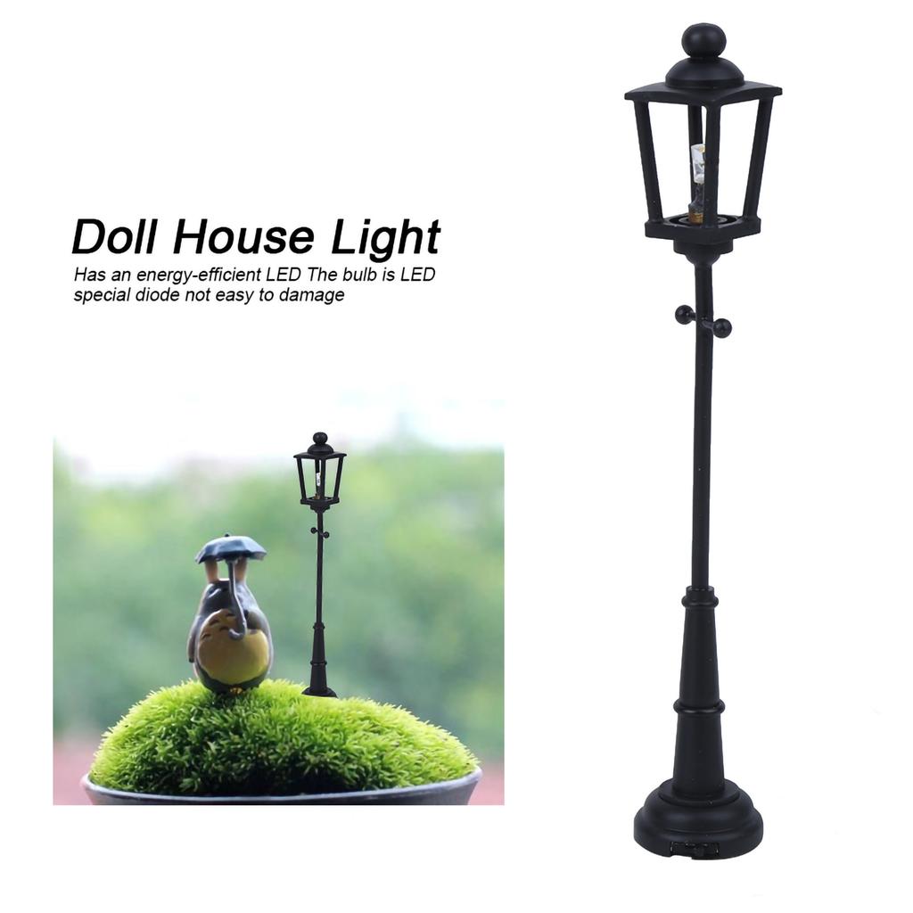 LED Street Light for 1/12 Miniature Doll House Mini Dollhouse Decoration AccessoriesStreet Light