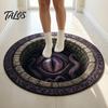 Scary Home Decor Rug Halloween 3D Visual Rug, Creepy Depth Round Area Floor Washable Non-slip Mat for Living Room Bedroom Non Slip Door