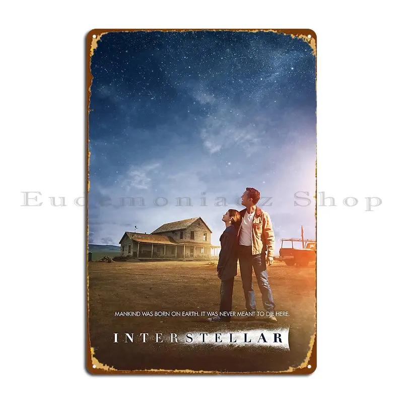 

Interstellar Metal Plaque Poster Garage Decoration Wall Mural Designing Wall Mural Decoration Tin Sign Poster 20x30cm（7.8x11.8inch）