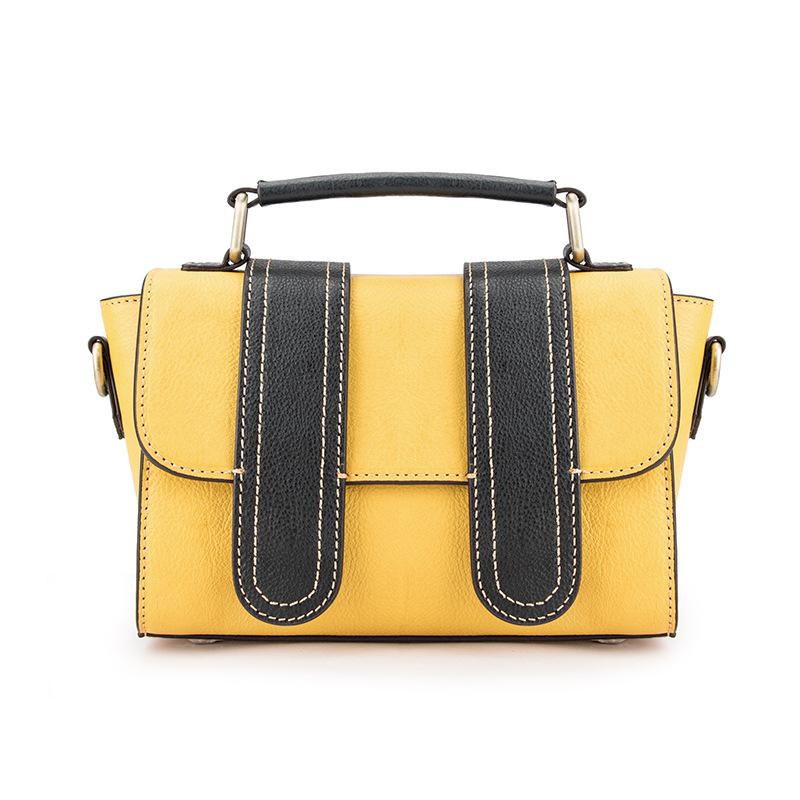 Johnature Mode erste Schicht Kuh Leder Frauen Tasche Vintage Handtasche Freizeit handgefertigte weibliche Schulter Messenger Taschen