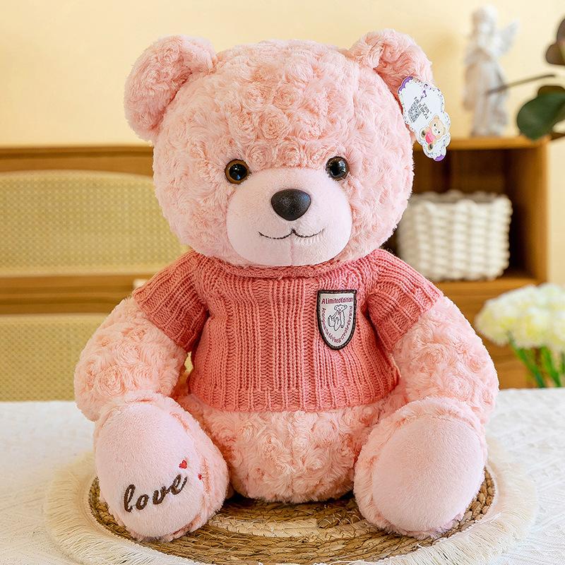 Sweater Teddy Bear Doll Plush Toy Bear Doll Doll Doll Pillow Birthday Gift for Girlfriend Valentine's Day