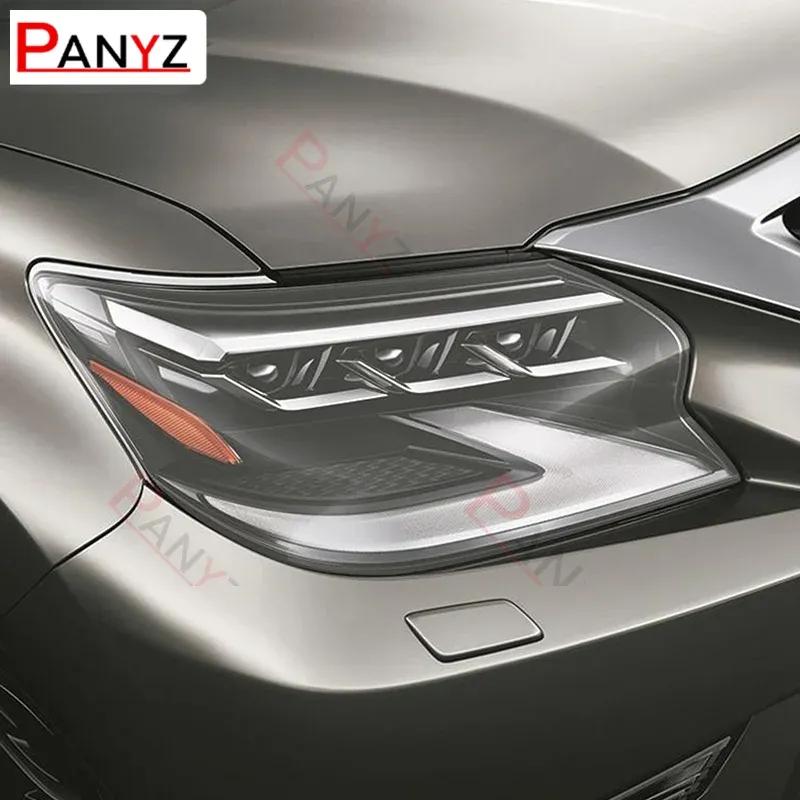 For Lexus GX GX460 2014- Car Headlight Protective Film Front Light Transparent Smoked Black TPU Protective
