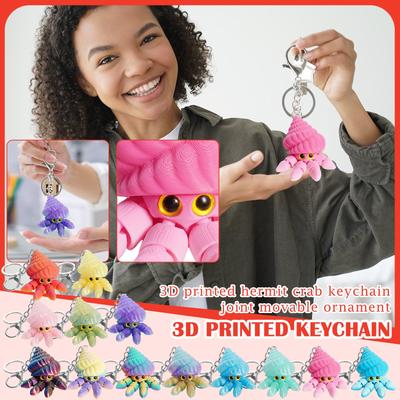 3D Printed Cute Three-dimensional Keychain Schoolbag Small Pendant Gift Small Ornament