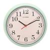 Hometime Round Retro Sage Metal Wall Clock 24cm
