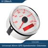 Universal 85mm GPS Speedometer Gauge 120km/h 200km/h for Car Truck Boats Motor Auto with Red Backlight 12V 24V With GPS Antenna