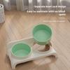 Food Feeders Pet Double Bowls Feeder Adjustable Height Cats Dogs Drinker Water Bowl Dish Elevated Feeding Supplies