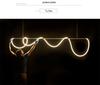 Minimalist Silicone Hose Pendant Light for Dining Table or Bar