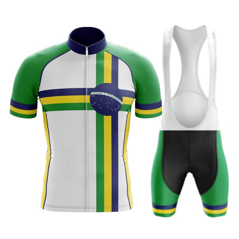 2026 Brazil New Cycling Team Jersey Bike Shorts Bib Set Ropa Ciclismo MenS MTB Shirt Summer Bicycling Maillot Bottom Clothing