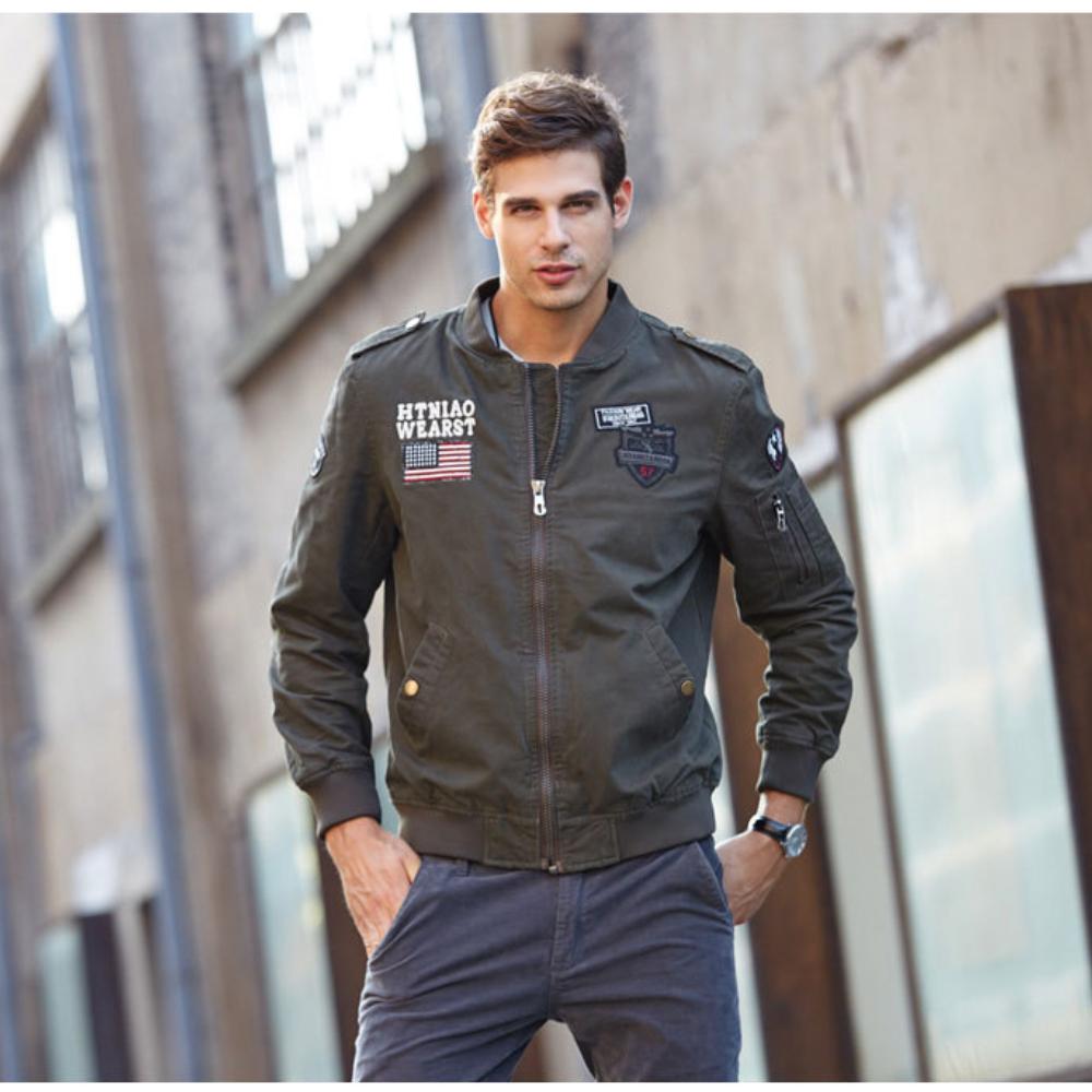 Autumn and Winter American Baseball Jacket, Air Force Flight Jacket, Workwear, Long Sleeved Top