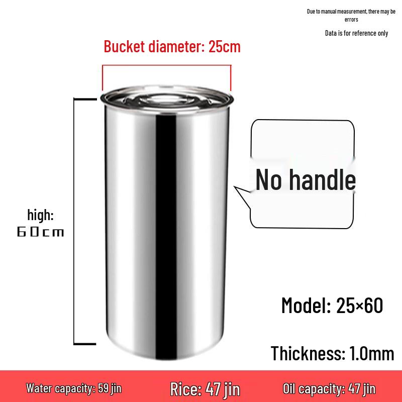 Portable Non-Magnetic Stainless Steel Water Storage Bucket