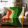 Retro Wave Lightweight Microfiber Soft Christmas Fleece Blanket Warm Cozy Throw for Bed Sofa Office Travel All Season