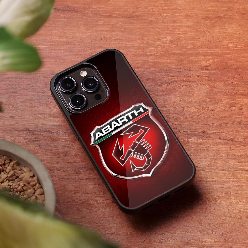 A-ABARTHs Italy Car Phone Case for Iphone 16 15 14 13 Pro Max 12 11 Mini 7 8 Plus Se Xr X Xs Fundas Shell PC+TPU Cover
