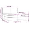 VidaXL Sommier à Lattes de Lit avec Matelas et LED, Lit Rembourré avec Tête de Lit, Lit Double, Lit Adulte de Chambre, 3138742