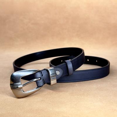 Simple and Versatile High-end Jeans Women's Fashion Personalized Pin Buckle Leather Belt