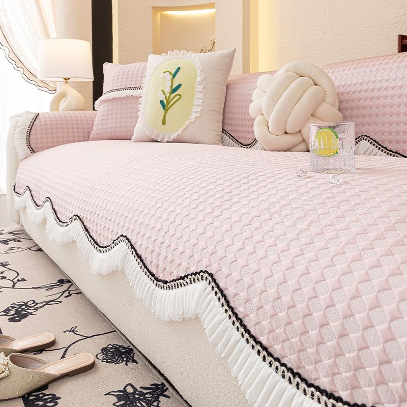 Summer Cool Doudou Special-Shaped Ice Silk Sofa Cushion  New Non-Slip Mat Seat Cushion Straight Row Cold Cover Cover