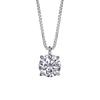 Diamond Lab Diamond Single Popular Brand Name Simple Venetian Birthday Gift Box Set Necklace, 0.5ct Platinum, Diamond, Lab-Grown Diamond, Women's,