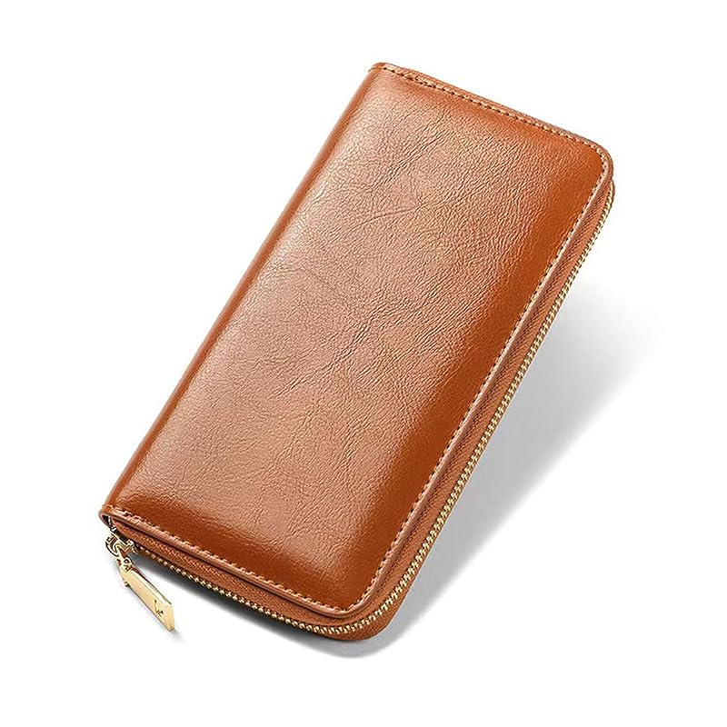 

[DDCFBLCG] [wallet men s Long wallet] Wallet Made of genuine leather High durability large capacity cowhide Skimming prevention With coin purse