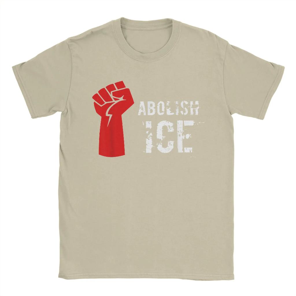 Vintage T Shirt Summer Abolish Ice Shirt Daca Immigration Fashion T Shirts Cotton Tshirt Unisex Y2k Classic Short Sleeve Top Tees