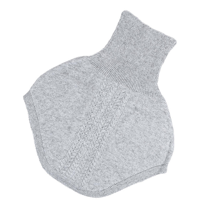 

Women Knitted Fake Collar Scarf Warm Turtleneck Neck Warmer Detachable Winter Windproof False Scarf світло-сірий колір