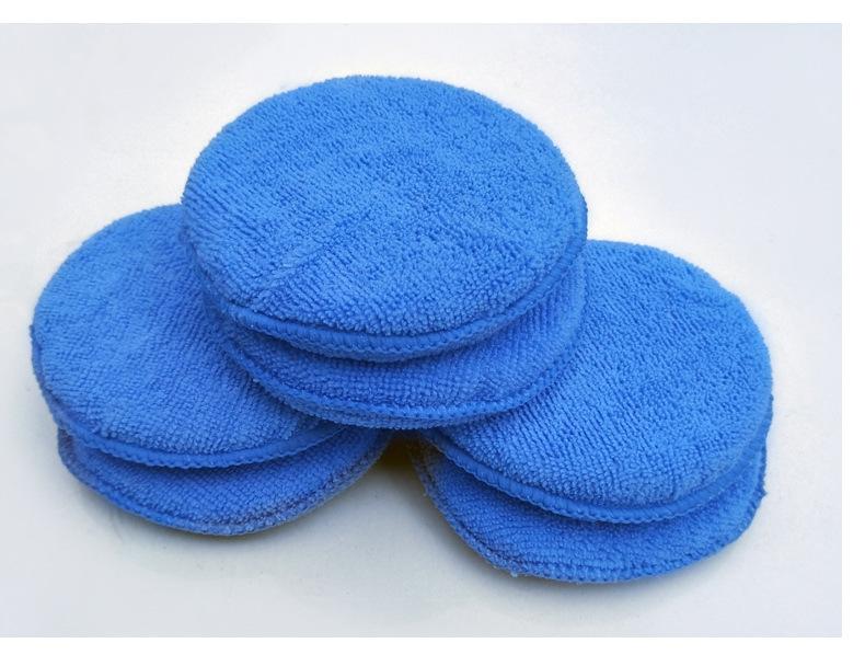 1-10Pcs Waxing Sponge Car Applicator Cleaning Polish Pad Foam Sponge Microfiber Waxing Cleaning Sponge Clean Washing Tools