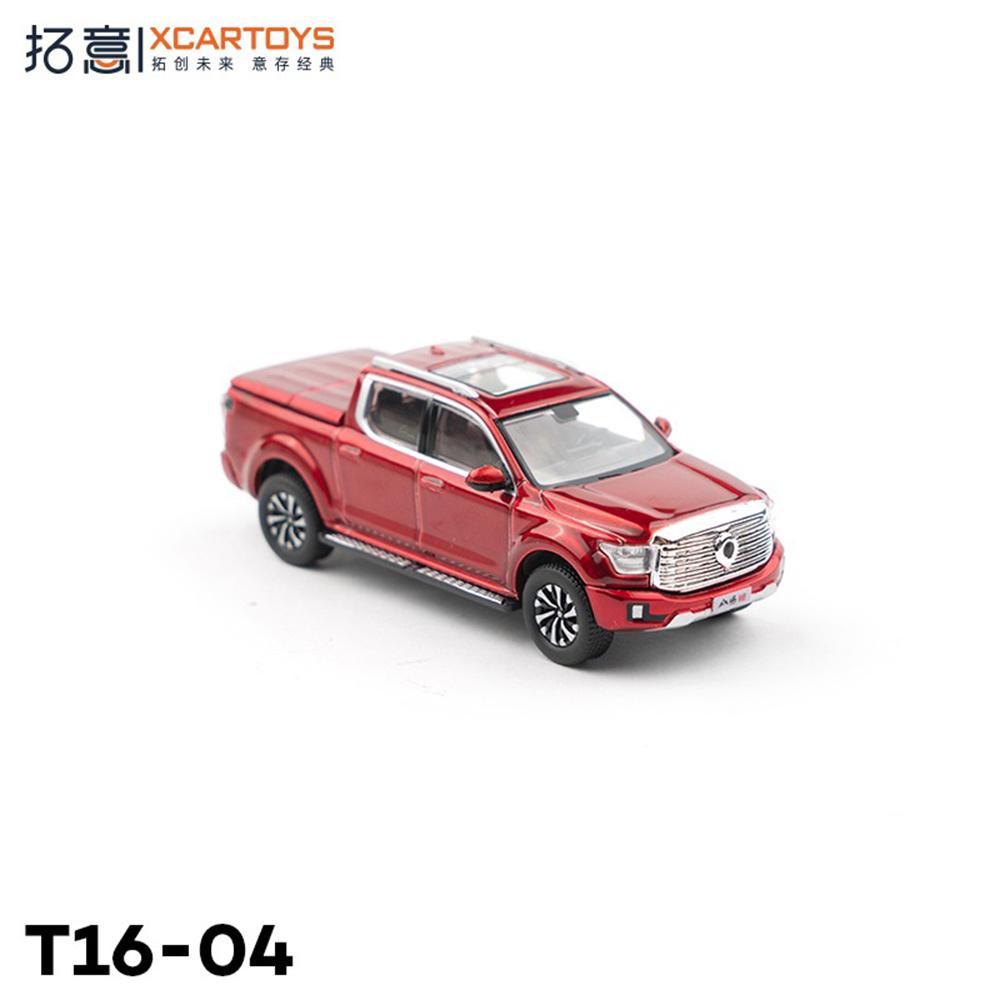 Xcartoys Miniature Model Alloy Car Model Toy 1/64 POER Danxia Red Diecast Vehicle Model Desktop Ornaments and Collectible Toys