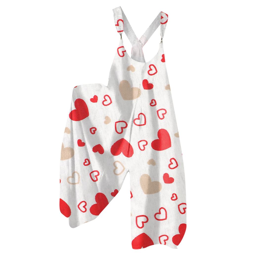 Moda Damska ul. Patrick Print Casual Luźny Kombinezon z Szerokimi Nogawkami