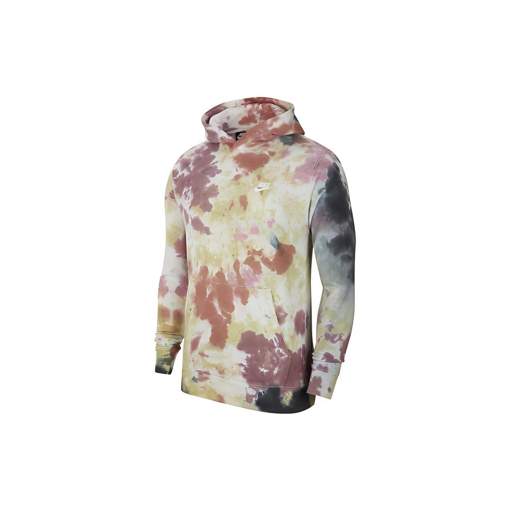 Nike Tie-Dye Loose Hoodie With Small Front Logo Men Hoodie Multicolor CU4345-638
