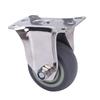 3in Directional Caster 304 Stainless Steel Frame Heavy Duty Quiet TPR Caster for Cart Furniture