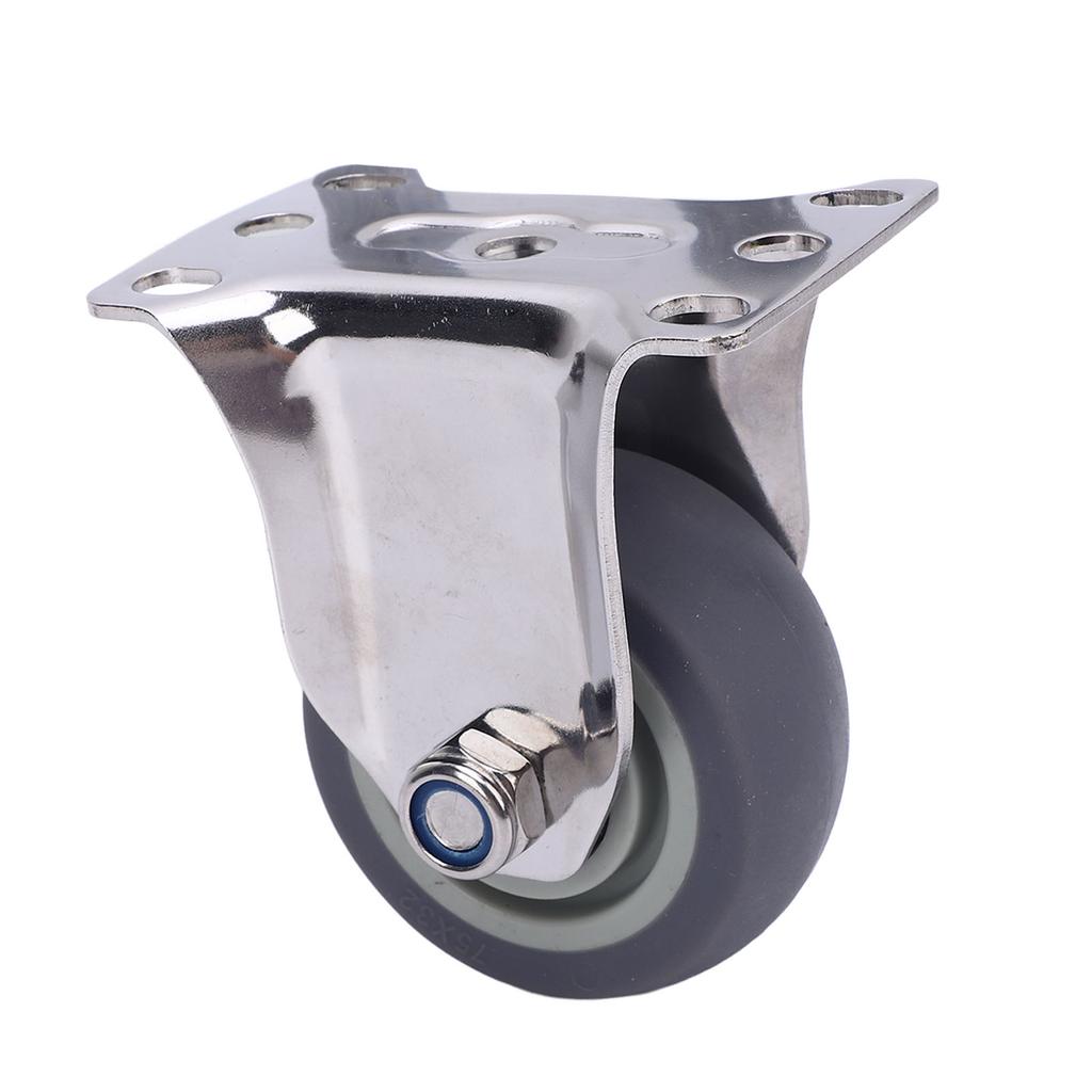 3in Directional Caster 304 Stainless Steel Frame Heavy Duty Quiet TPR Caster for Cart Furniture