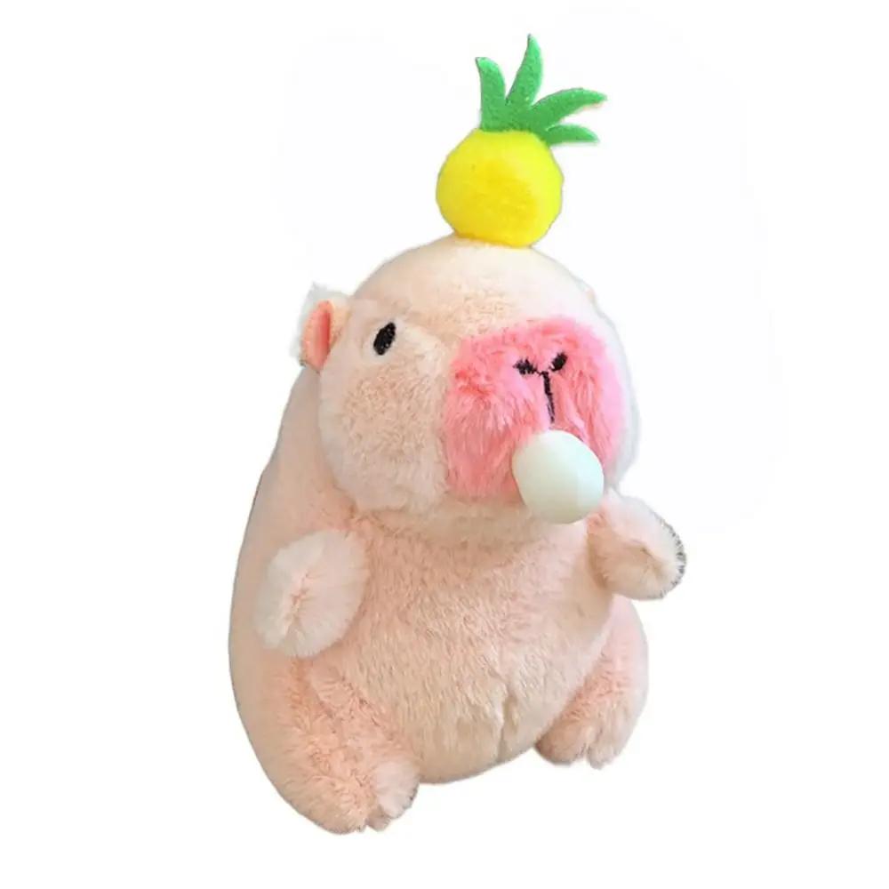 Toy Cartoon Capybara Simulation Capybara Pendant Multicolor Plush Capybara Keychain Accessories Stuffed Animals