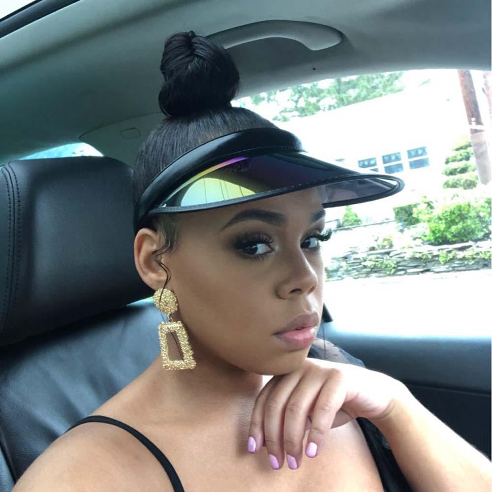 2023 Unisex Candy Color PVC Sun Visor Hat - Spring/Summer UV Protection