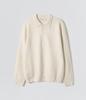 EZIO Natural Button Collar Knit_Ivory