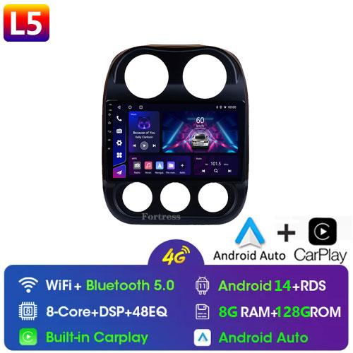 Car Radio For Jeep Compass Patriot 2010-2016 Autoradio Stereo 2 Din Player GPS Navigation Carplay DSP OBD No CD Player